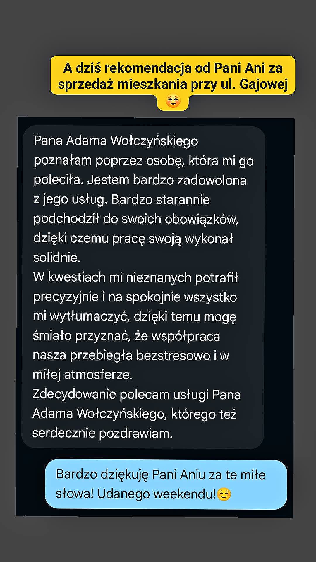 Opinia, Pani Ania